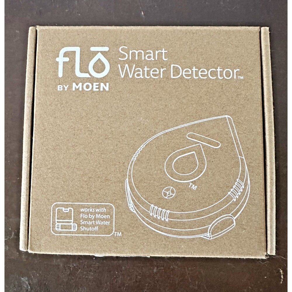 Moen Flo Smart Water Leak Detector 920-004 Drip/Flood Sensor Alarm Wi-Fi Enabled